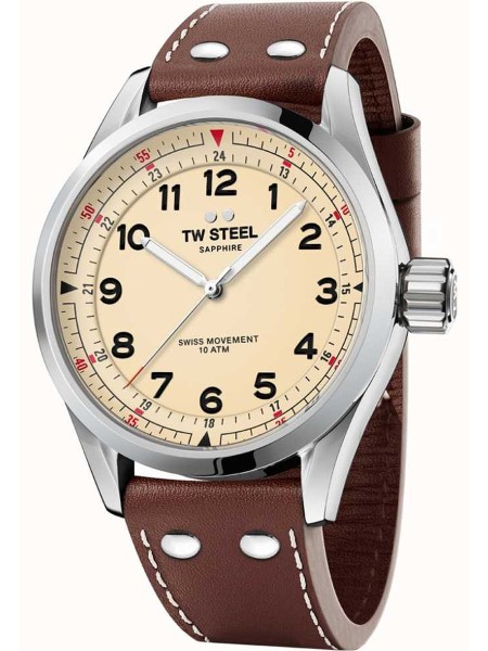 TW-Steel Volante SVS101 montre pour homme, cuir de veau sangle