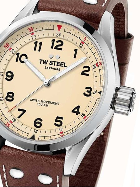 TW-Steel Volante SVS101 men's watch, cuir de veau strap