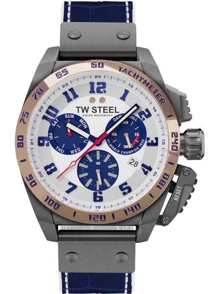 TW-Steel Fast Lane TW1018 men's watch, calf leather / rubber strap