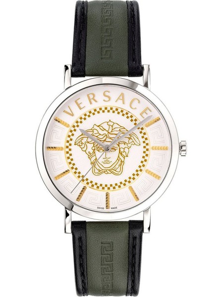 Versace VEJ400121 Reloj para hombre, correa de piel de becerro