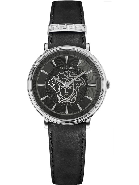 Versace VE8102619 Relógio para mulher, pulseira de piel de becerro