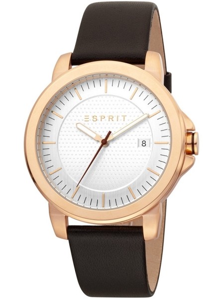 Esprit ES1G160L0025 men's watch, real leather strap