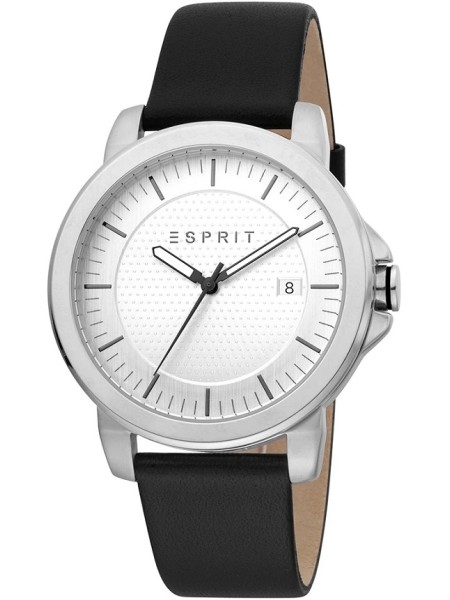 Esprit ES1G160L0045 herenhorloge, echt leer bandje