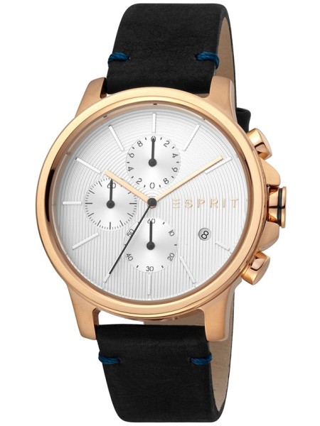 Esprit ES1G155L0035 men's watch, real leather strap