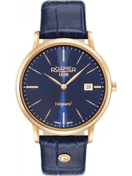 Roamer 979809494509 men's watch, real leather strap