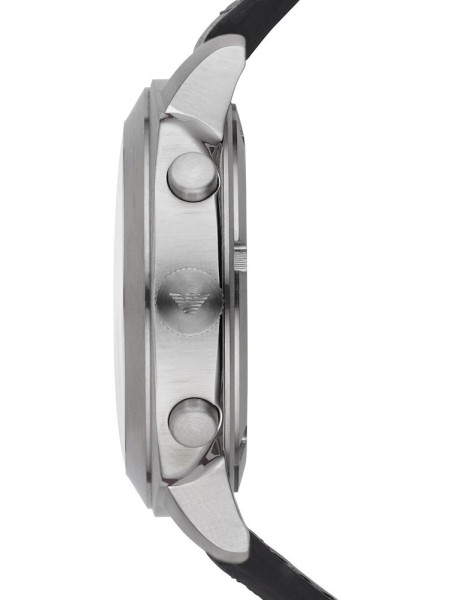 Emporio Armani AR6054 herrklocka, äkta läder armband