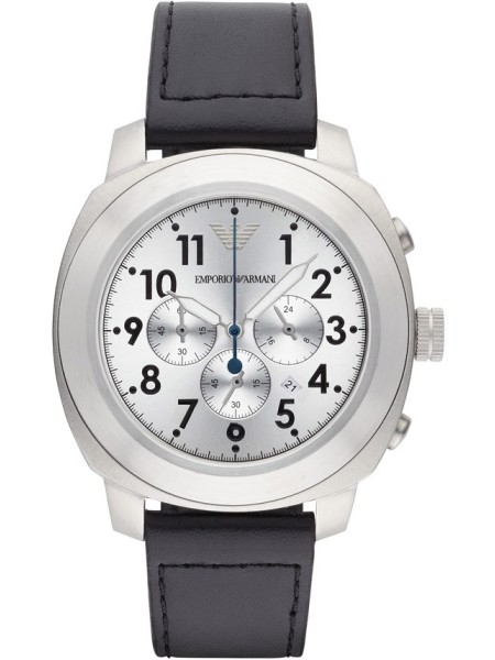 Emporio Armani AR6054 men's watch, real leather strap