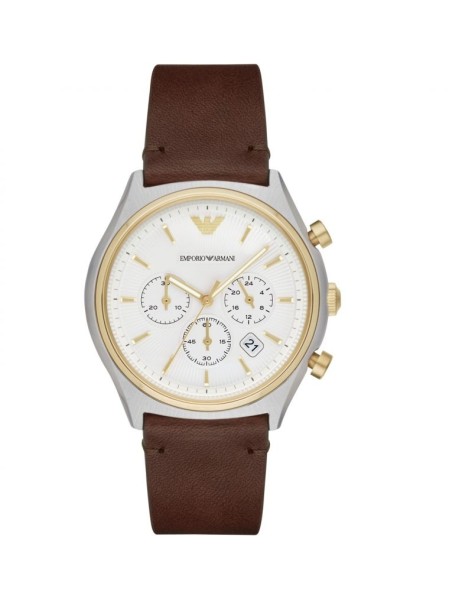 Emporio Armani AR11033 men's watch, real leather strap