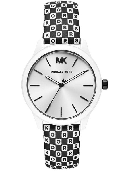 Michael Kors MK2846 ladies' watch, real leather strap