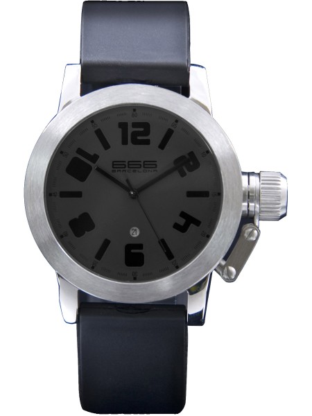 666barcelona 666-210 men's watch, rubber strap