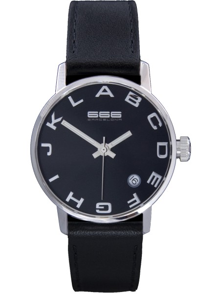 666barcelona 666-272 ladies' watch, real leather strap