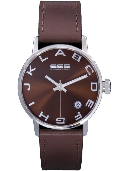 666barcelona 666-273 ladies' watch, real leather strap
