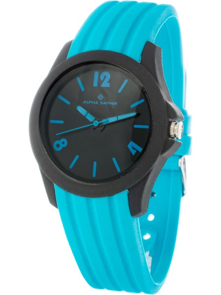 Alpha Saphir 380L Relógio para mulher, pulseira de silicona