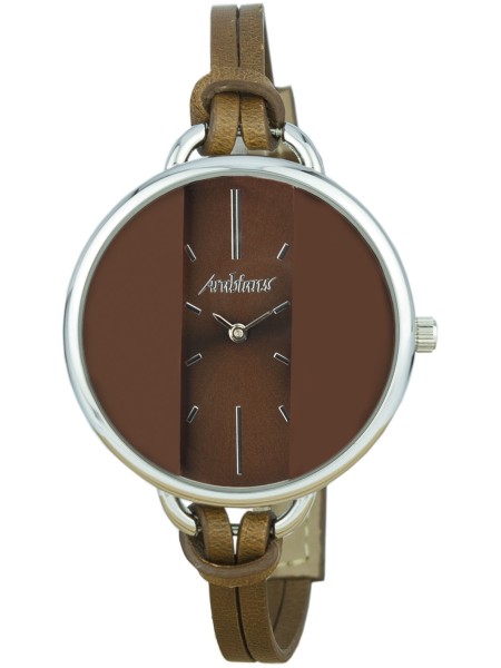 Arabians DBA2240M γυναικείο ρολόι, με λουράκι real leather