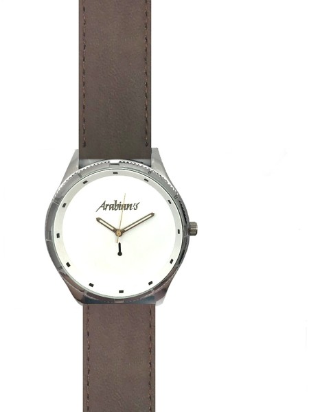Arabians HBP2210E Reloj para hombre, correa de cuero real