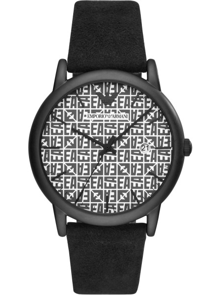 Emporio Armani AR11274 men's watch, real leather strap