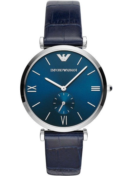Emporio Armani AR11300 men's watch, real leather strap