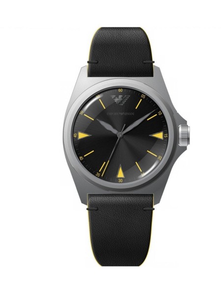 Emporio Armani AR11330 men's watch, real leather strap