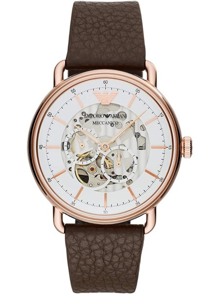 Emporio Armani AR60027 men's watch, real leather strap