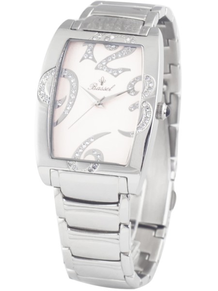 Bassel CR3022P Relógio para mulher, pulseira de acero inoxidable