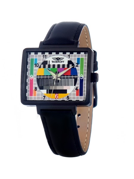 Bobroff BF0032-S014 γυναικείο ρολόι, με λουράκι real leather