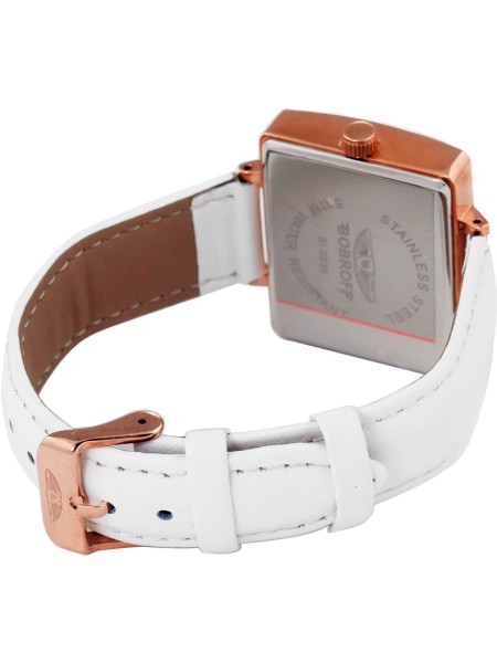 Bobroff BF0035-S013 γυναικείο ρολόι, με λουράκι real leather