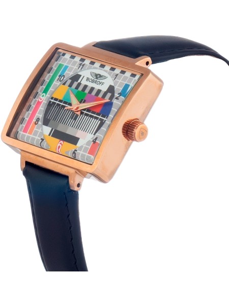 Bobroff BF0035-S014 γυναικείο ρολόι, με λουράκι real leather