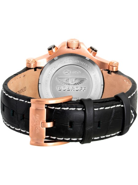 Bobroff BF1001M15 Herrenuhr, real leather Armband