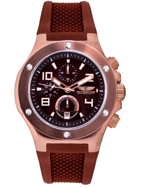 Bobroff BF1002M65 men's watch, rubber strap