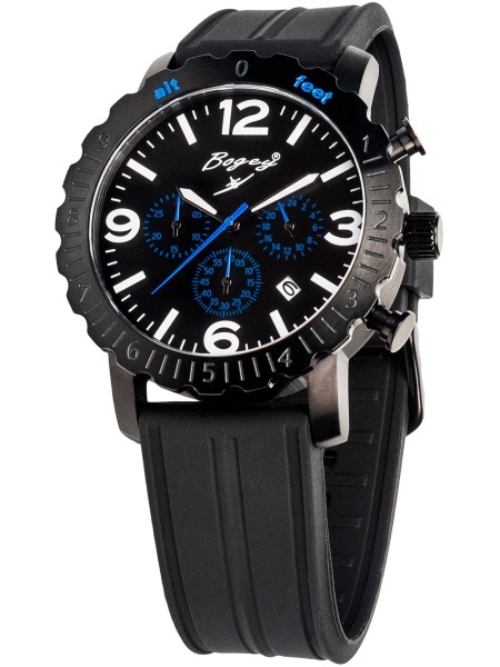 Bogey BSFS003BLBK men's watch, caoutchouc strap