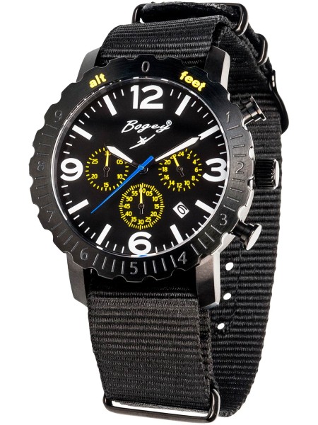 Bogey BSFS004YLBK men's watch, caoutchouc strap
