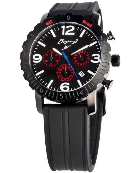 Bogey BSFS008RDBK men's watch, caoutchouc strap