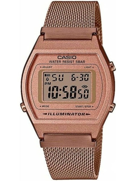 Casio B-640WMR-5A Relógio para mulher, pulseira de acero inoxidable