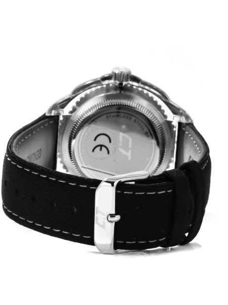 Chronotech CC6280L-01 men's watch, cuir véritable strap
