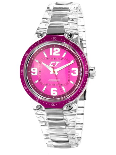 Chronotech CC7043M-08 Relógio para mulher, pulseira de policarbonato