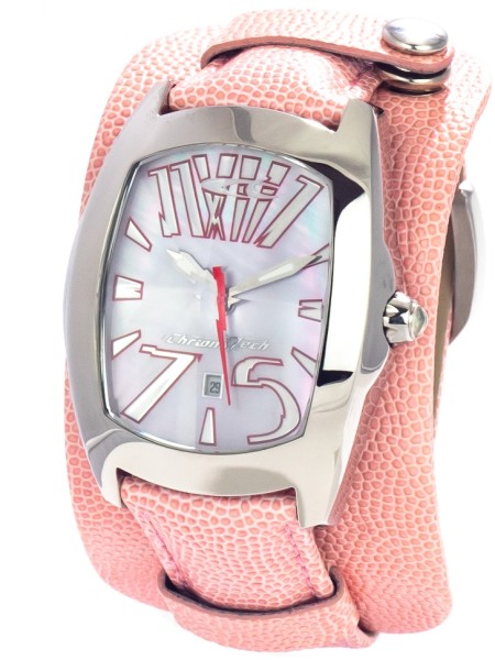 Chronotech CT2039M-23 ladies' watch, real leather strap
