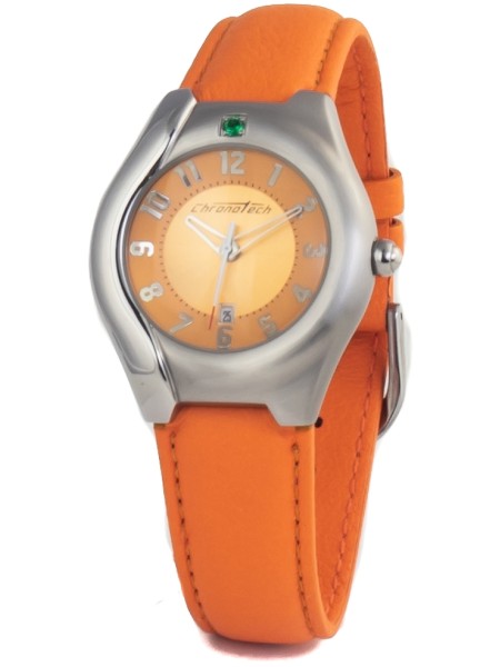 Chronotech CT2206L-05 ladies' watch, real leather strap
