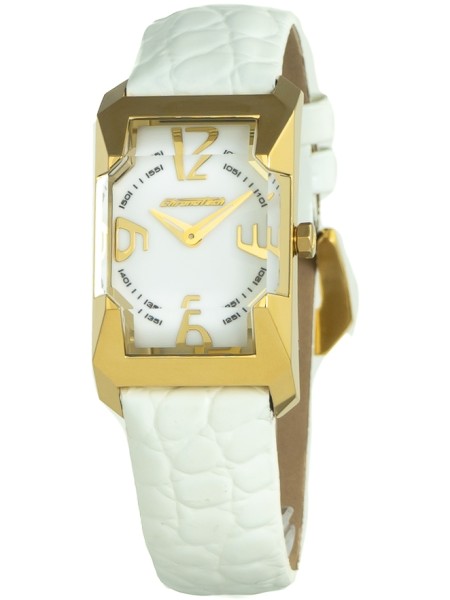 Chronotech CT6024L-07 ladies' watch, real leather strap