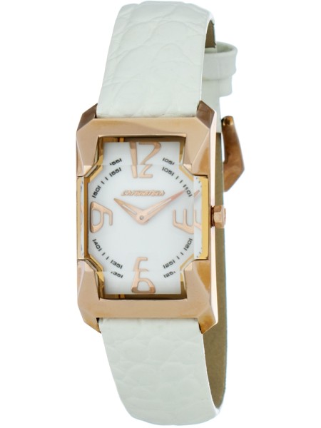 Chronotech CT6024L-11 ladies' watch, real leather strap