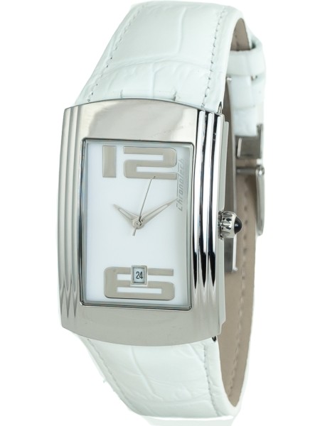 Chronotech CT7017B-06 ladies' watch, real leather strap