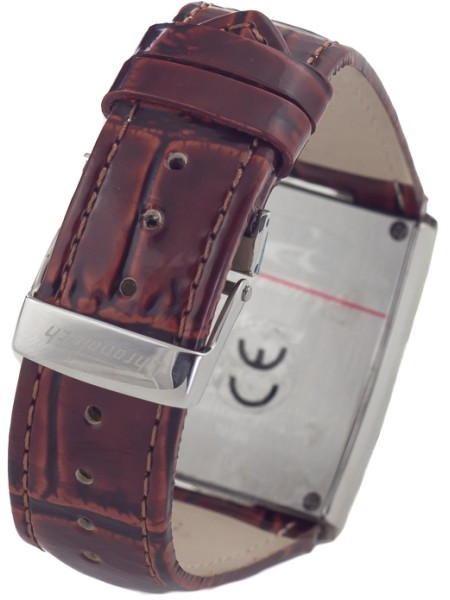 Chronotech CT7018B-03 ladies' watch, real leather strap