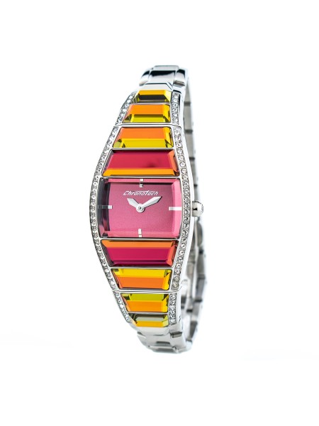 Chronotech CT7099LS-04M γυναικείο ρολόι, με λουράκι stainless steel