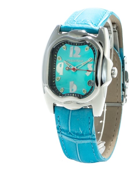 Chronotech CT7274L-04 ladies' watch, real leather strap
