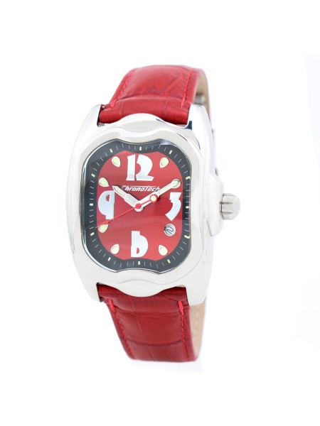 Chronotech CT7274M-01 γυναικείο ρολόι, με λουράκι real leather