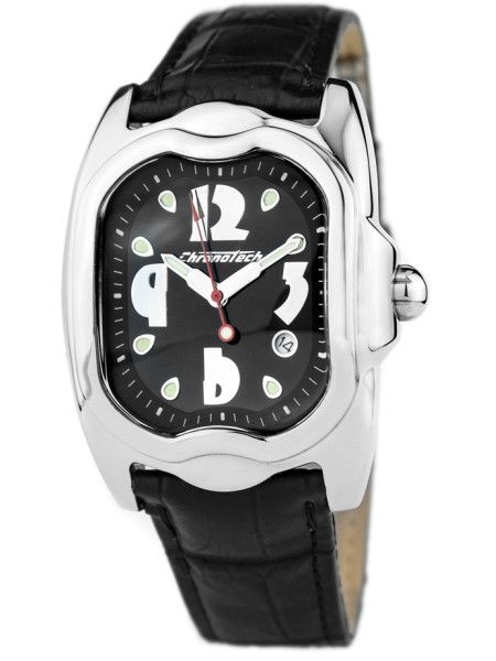 Chronotech CT7274M-05 men's watch, real leather strap