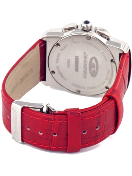 Chronotech CT7280B-05 ladies' watch, real leather strap