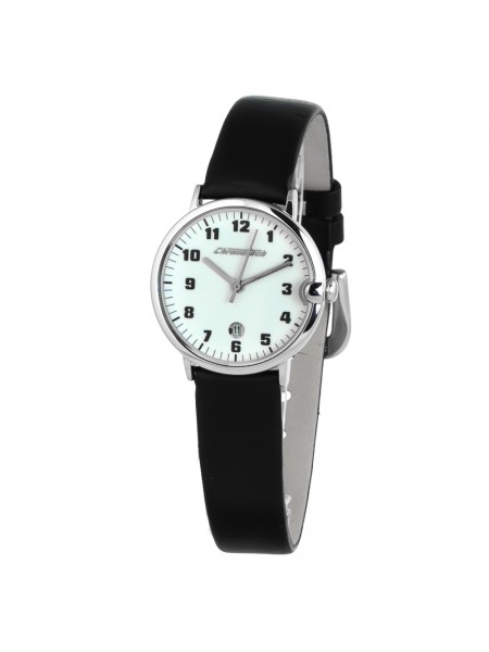 Chronotech CT7325L-01 γυναικείο ρολόι, με λουράκι real leather