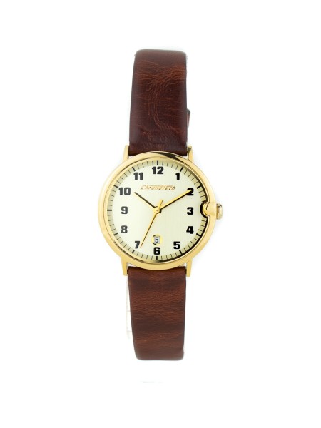 Chronotech CT7325L-02 ladies' watch, real leather strap