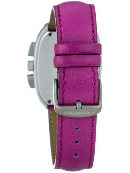 Chronotech CT7359-08 ladies' watch, real leather strap