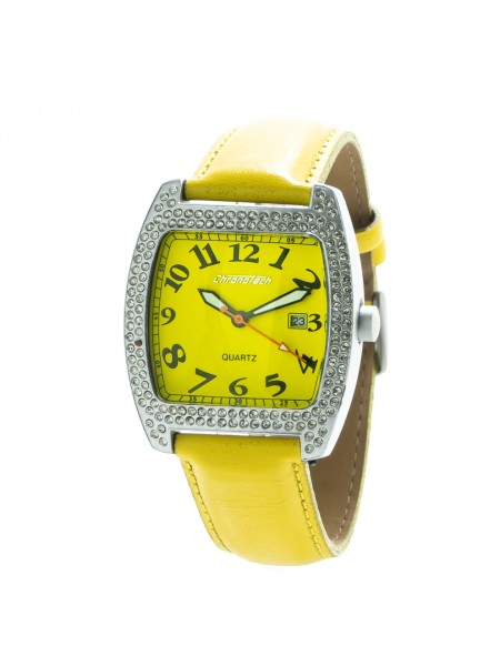 Chronotech CT7435-05 ladies' watch, real leather strap